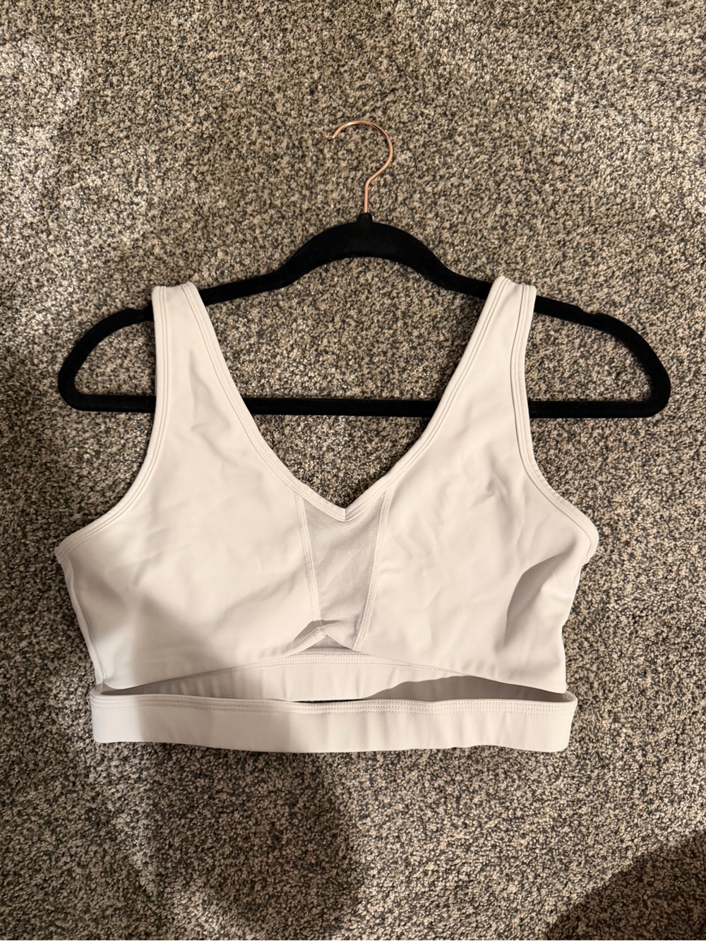 White Wireless Sports Bra